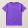 Rainbow Tee — Violet — flat lay